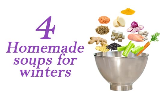 4 Homemade soups for winter