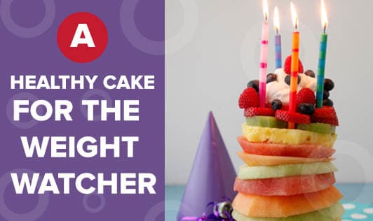 A healthy cake for the weight watcher