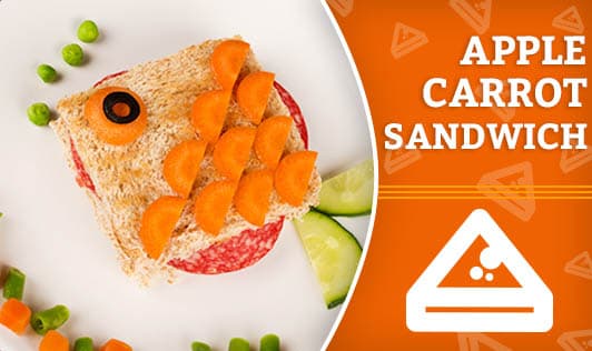 Apple Carrot Sandwich