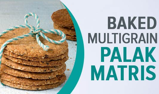 Baked Multigrain Palak Matris