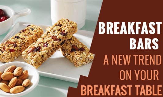 Breakfast Bars - A New Trend on Your Breakfast Table?