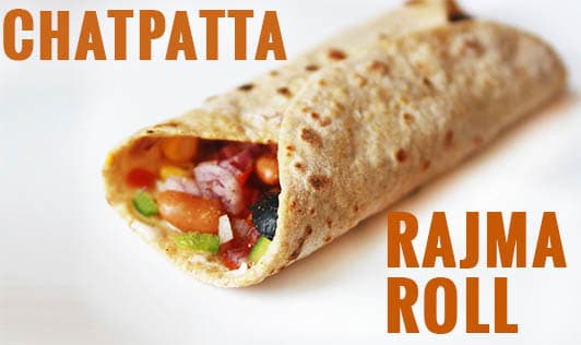 Chatpatta Rajma Roll