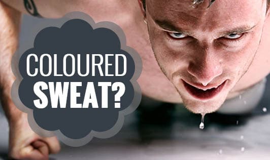 Coloured sweat?