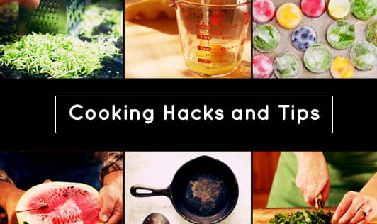 Cooking hacks and tips