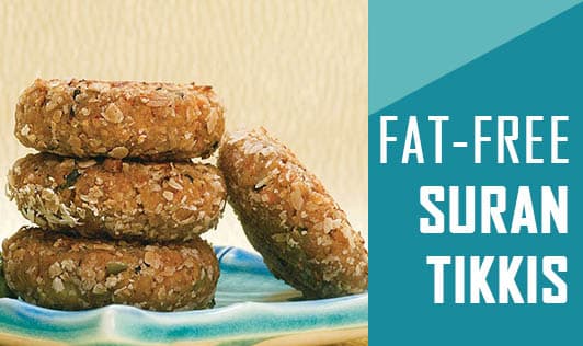 Fat-Free Suran Tikkis