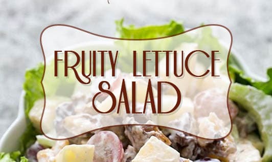Fruity lettuce salad