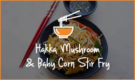 Hakka Mushroom & Baby Corn Stir Fry
