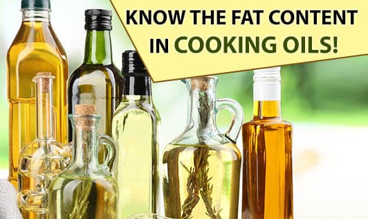 Know the Fat Content in Cooking Oils!
