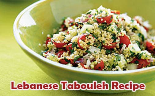 Lebanese Tabouleh Recipe (Arabic Salad)