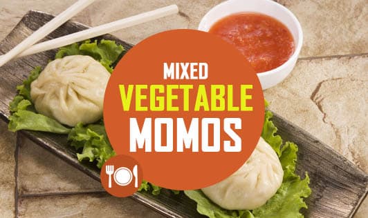 Mixed vegetable momos  