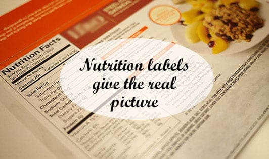 Nutrition labels give the real picture