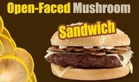 Open-Faced Mushroom Sandwich