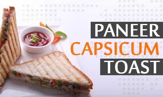 Paneer Capsicum Toast