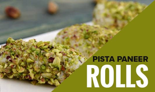 Pista Paneer Rolls