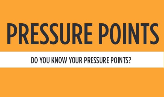 Pressure points Do you know your pressure points?