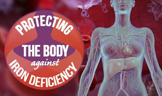Protecting the body against iron deficiency