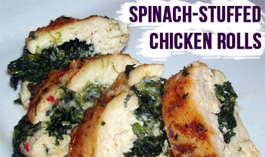 Spinach-Stuffed Chicken Rolls