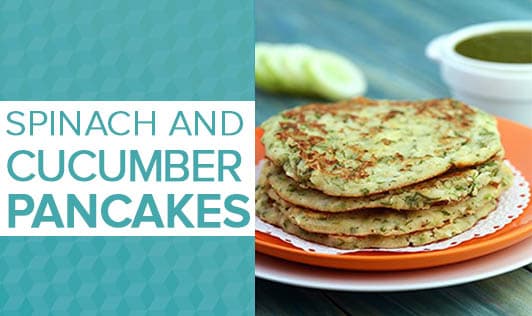 Spinach and Cucumber Pancakes