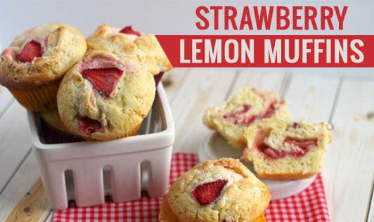 Strawberry- Lemon Muffins