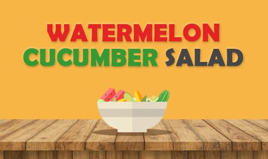 Watermelon Cucumber Salad