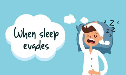 When sleep evades