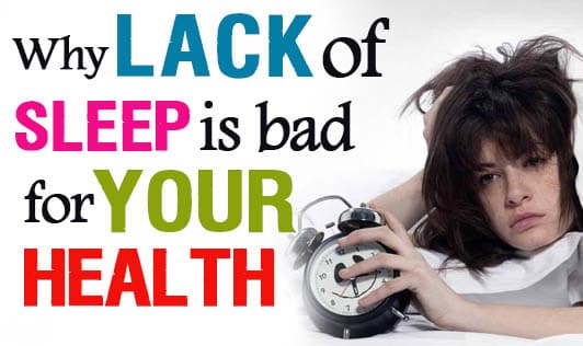 Why lack of sleep is bad for your health