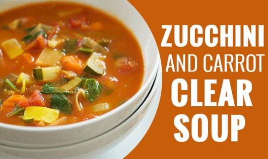 Zucchini and Carrot Clear Soup