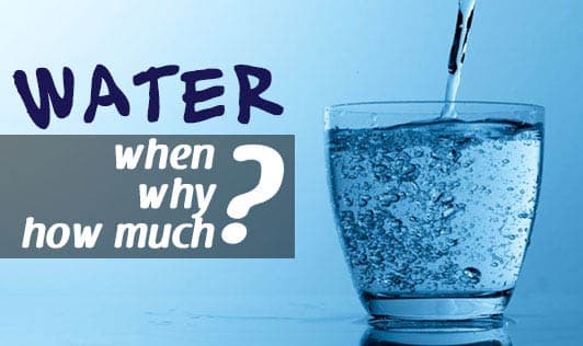 Water - when, why and how much?