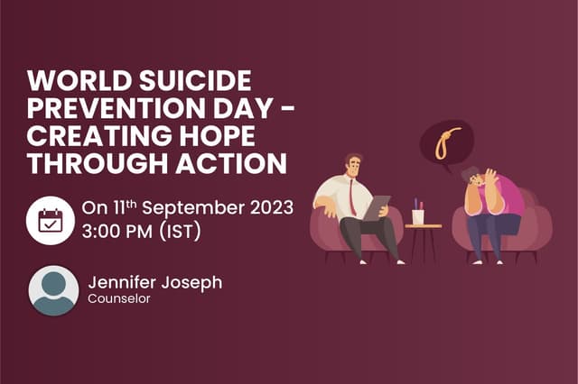 World Suicide Prevention Day - Creating Hope Through Action