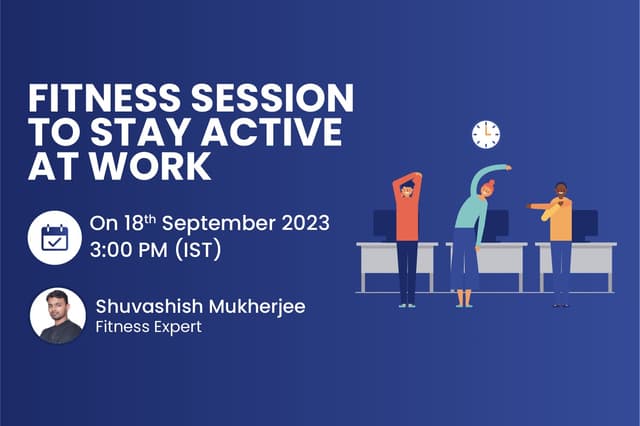 Fitness Session to Stay Active at Work