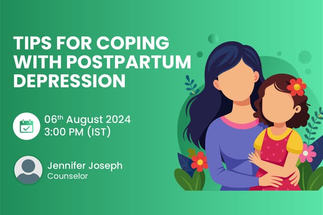 Tips For Coping With Postpartum Depression