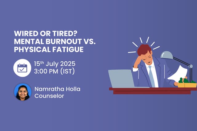 Wired or Tired? Mental Burnout vs. Physical Fatigue