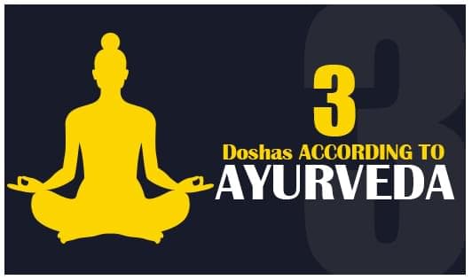 Three doshas according to Ayurveda
